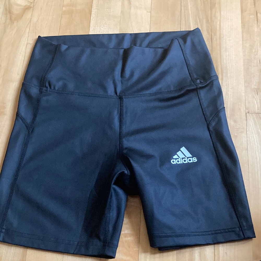 Adidas Black Athletic Compression Shorts
